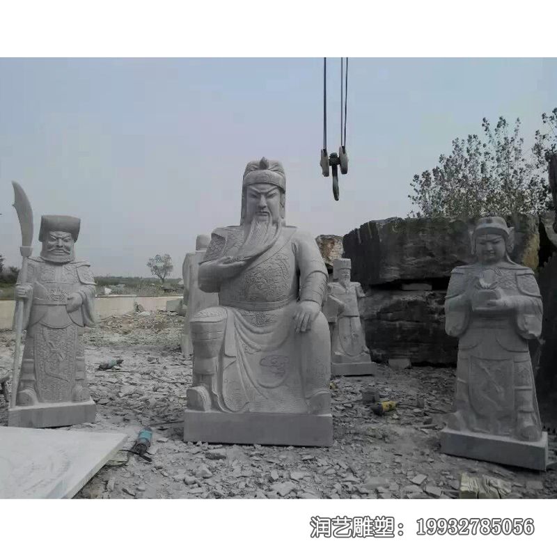 古代关公石雕雕塑 古代关公石雕雕塑