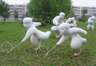 公园石雕儿童雕塑
