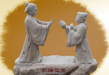 石雕孔融让梨人物雕塑