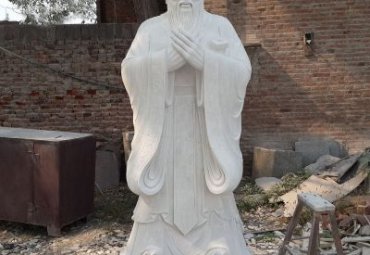 公园石雕孔子雕塑