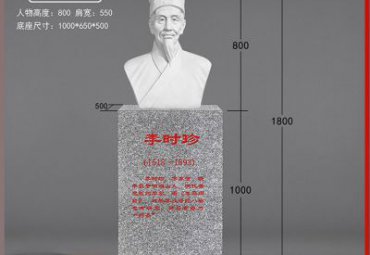 石雕李时珍雕塑