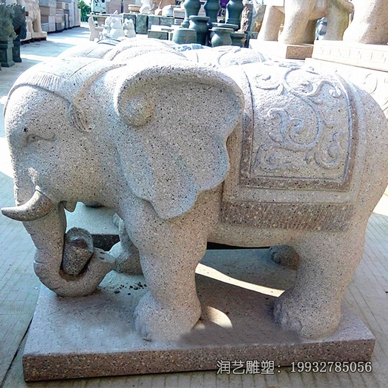 大象石雕公园雕塑 大象石雕公园雕塑