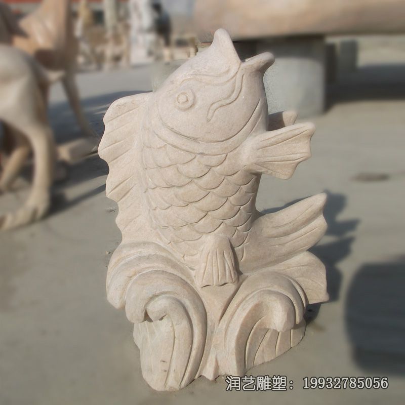 石雕动物鱼雕塑 石雕动物鱼雕塑