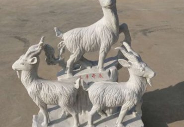 三羊开泰石雕雕塑