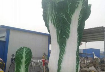 公园玻璃钢白菜雕塑