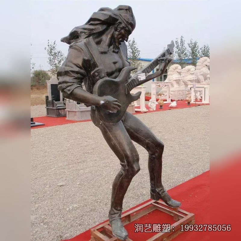 铜雕演奏人物雕塑 铜雕演奏人物雕塑