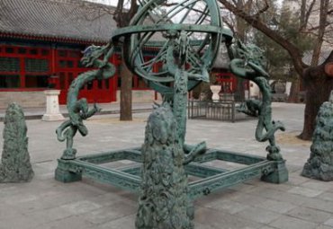 铜雕园林浑天仪雕塑