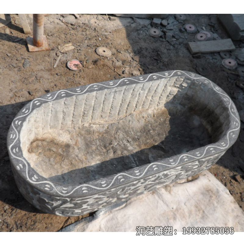 石雕庭院水缸雕塑 石雕庭院水缸雕塑