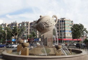 喷泉公园石雕雕塑