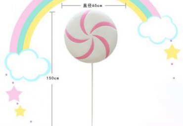城市景观玻璃钢棒棒糖雕塑