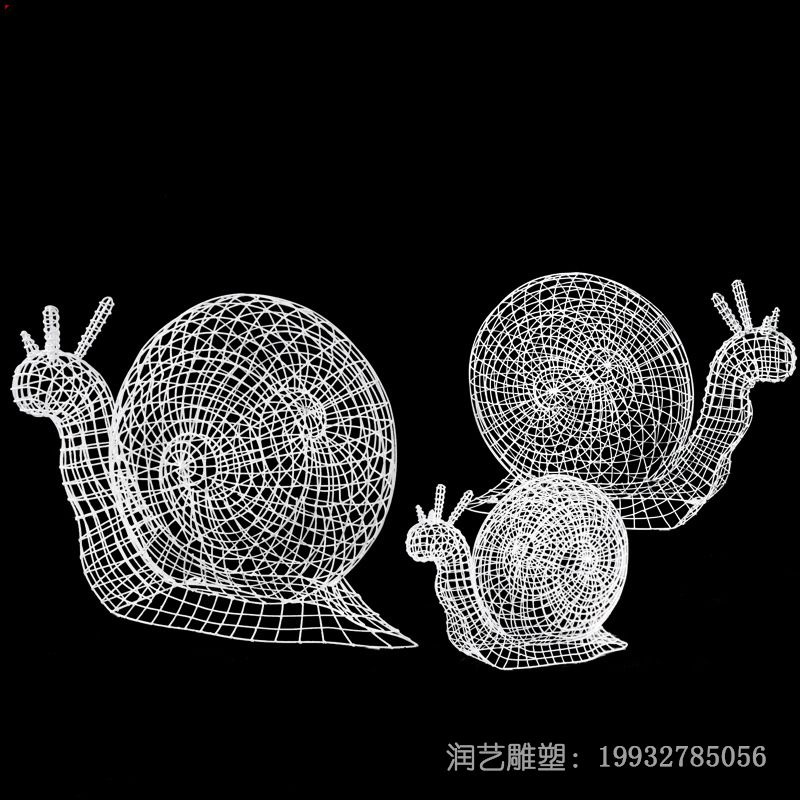 不锈钢街道蜗牛动物雕塑 不锈钢街道蜗牛动物雕塑