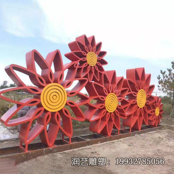 不锈钢公园花景观雕塑 不锈钢公园花景观雕塑