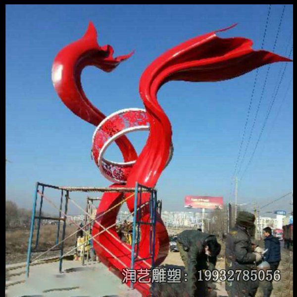 户外不锈钢景观抽象雕塑 户外不锈钢景观抽象雕塑