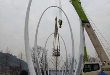 公园景观不锈钢拱门雕塑