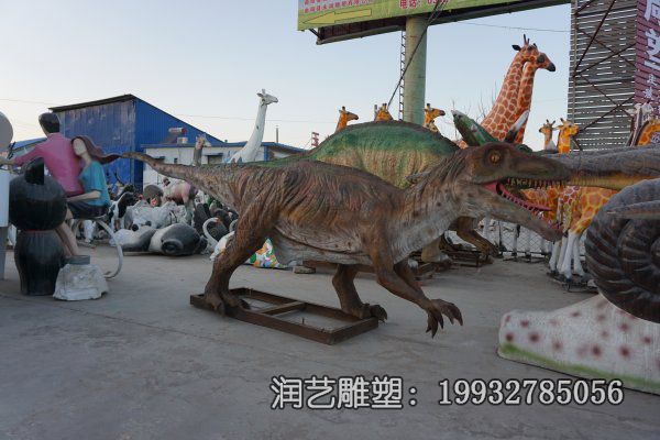 广场玻璃钢恐龙雕塑 广场玻璃钢恐龙雕塑