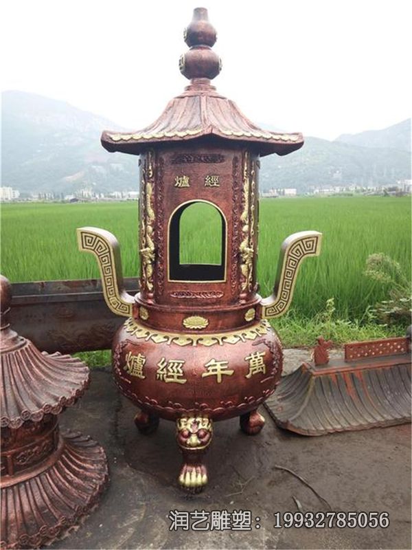 香炉铜雕景观雕塑 香炉铜雕景观雕塑