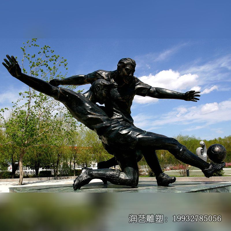 铜雕运动人物校园雕塑 铜雕运动人物校园雕塑