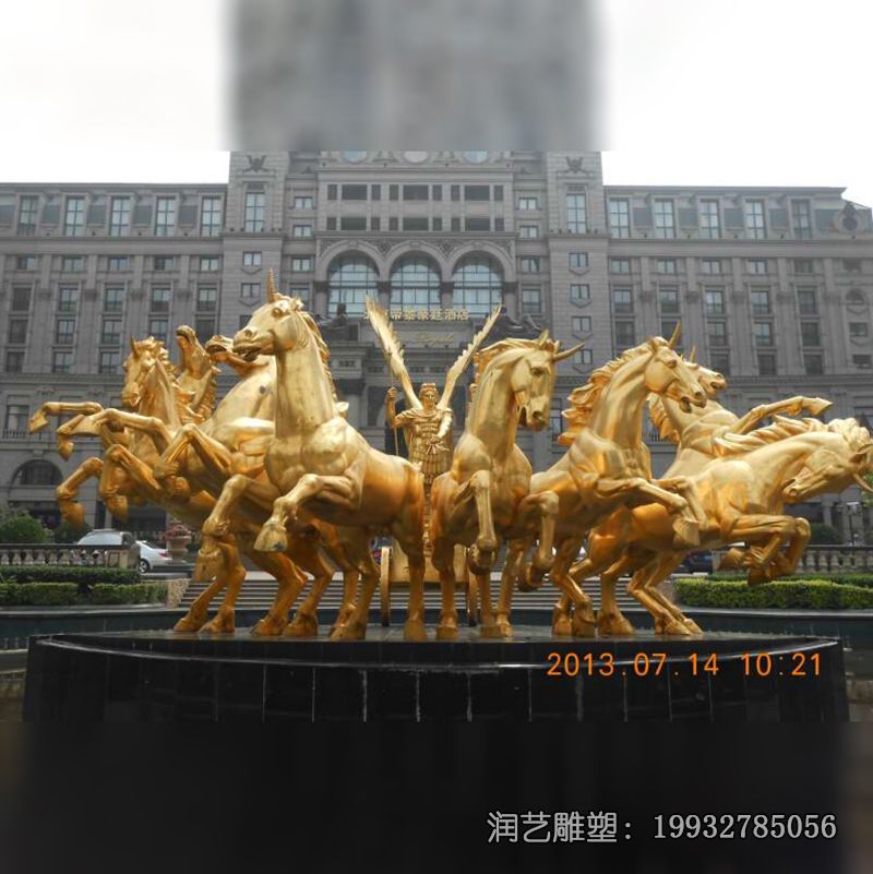 阿波罗战车园林铜雕雕塑 阿波罗战车园林铜雕雕塑