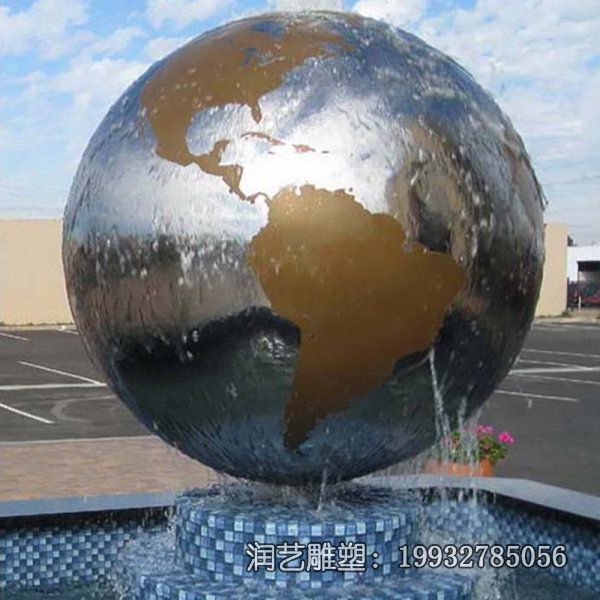 公园不锈钢地球景观雕塑 公园不锈钢地球景观雕塑