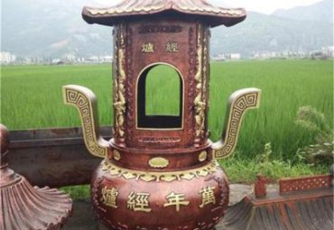 香炉铜雕景观雕塑