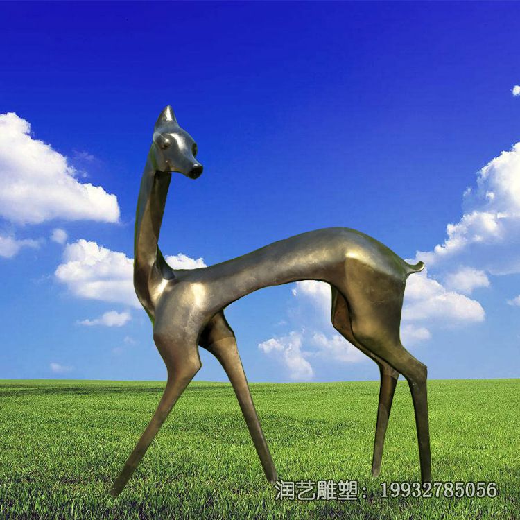 铜雕动物鹿雕塑 铜雕动物鹿雕塑