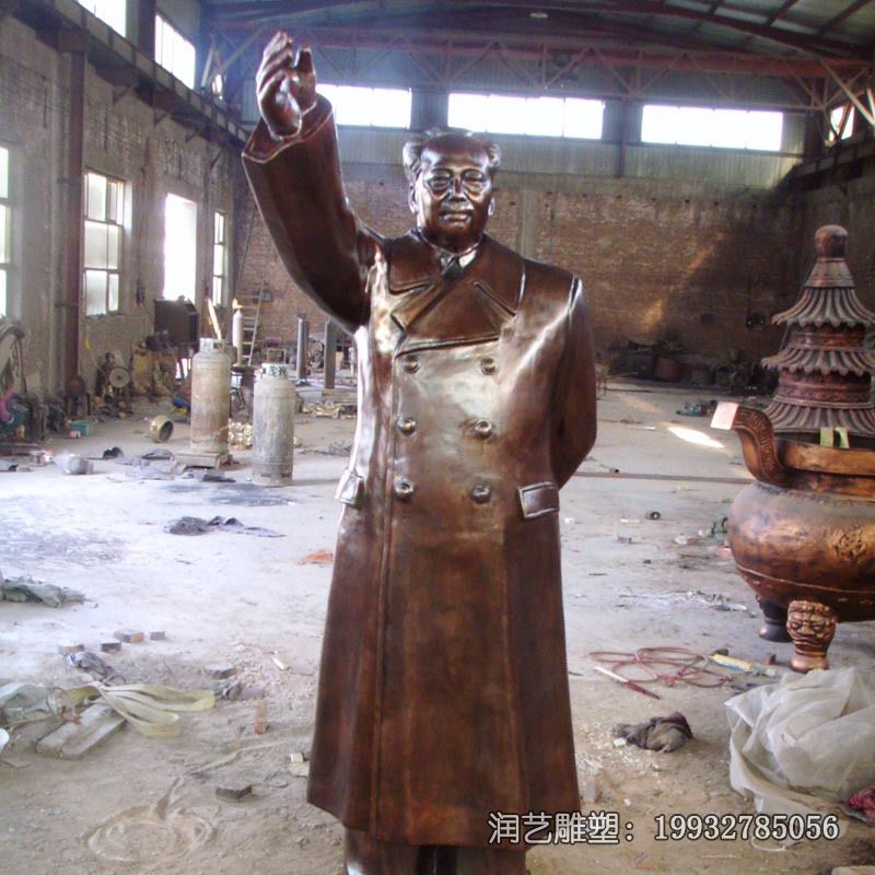 铜雕毛泽东校园雕塑 铜雕毛泽东校园雕塑