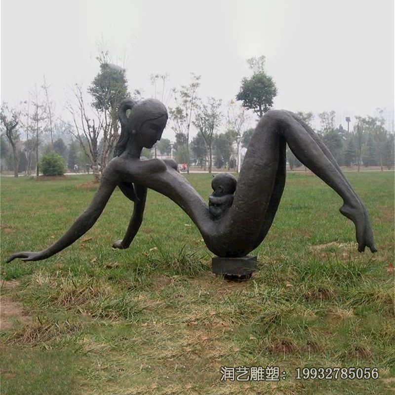 铜雕人物母子雕塑 铜雕人物母子雕塑