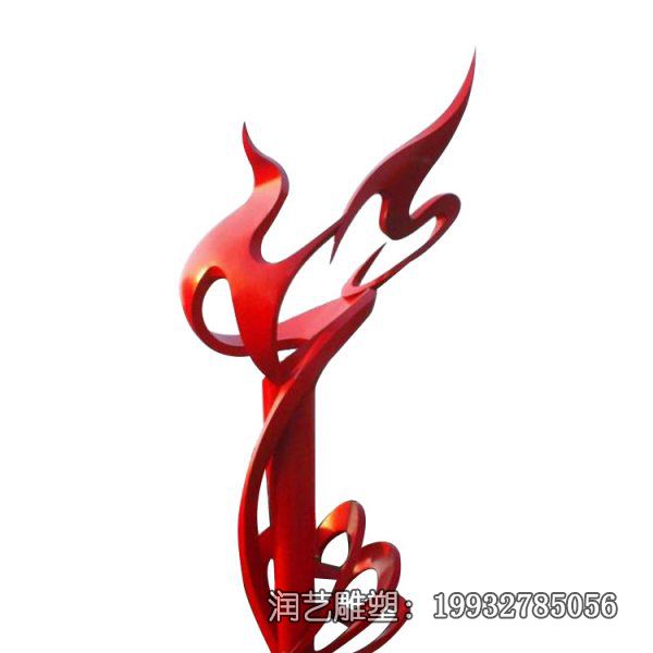 不锈钢广场抽象火炬雕塑 不锈钢广场抽象火炬雕塑