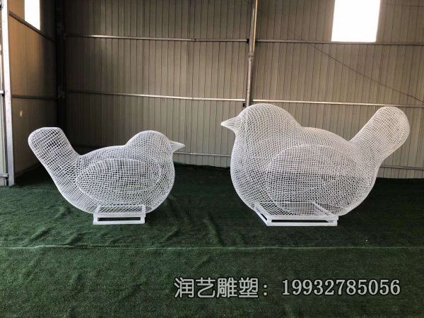 不锈钢城市鸟动物雕塑 不锈钢城市鸟动物雕塑