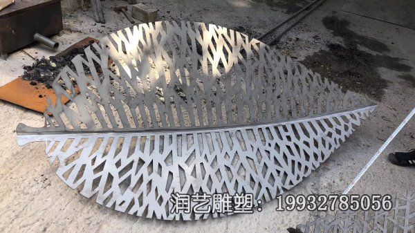 园林不锈钢景观树叶雕塑 园林不锈钢景观树叶雕塑