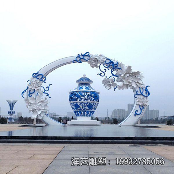 广场景观不锈钢抽象雕塑 广场景观不锈钢抽象雕塑