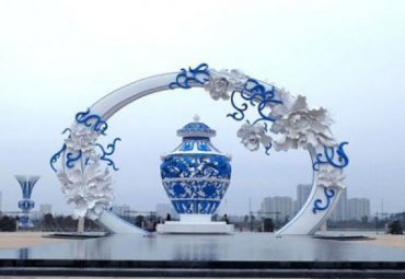 广场景观不锈钢抽象雕塑