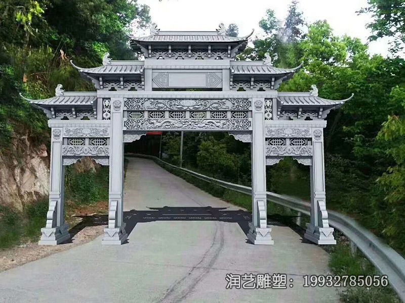 石雕牌楼雕塑 石雕牌楼雕塑