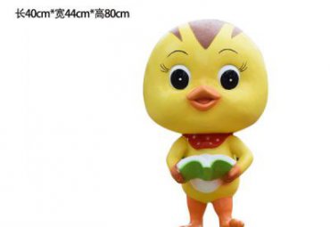 公园玻璃钢鸡动物雕塑