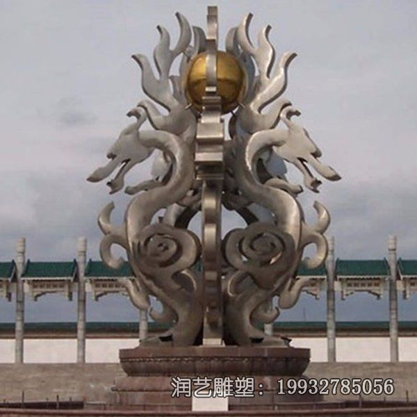 景区不锈钢龙动物雕塑 景区不锈钢龙动物雕塑