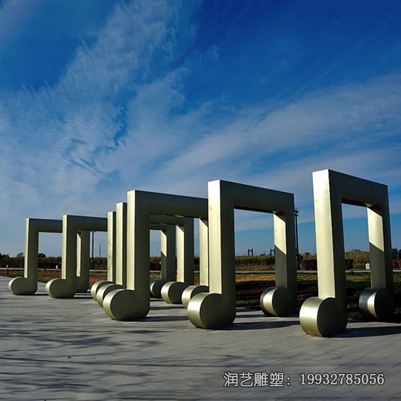 公园不锈钢景观音符雕塑 公园不锈钢景观音符雕塑
