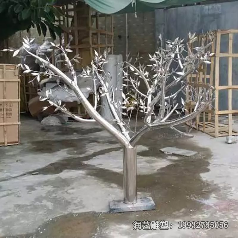 不锈钢景观树雕塑 不锈钢景观树雕塑