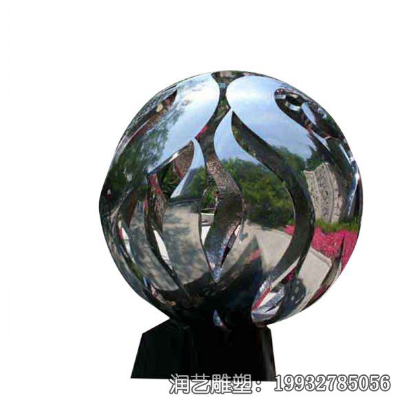景观不锈钢小区球形雕塑 景观不锈钢小区球形雕塑