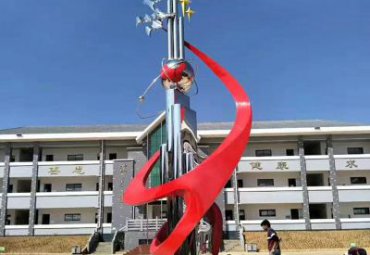 企业不锈钢辉煌抽象雕塑