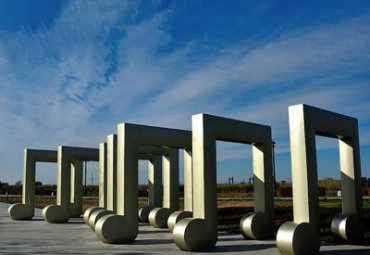 公园不锈钢景观音符雕塑