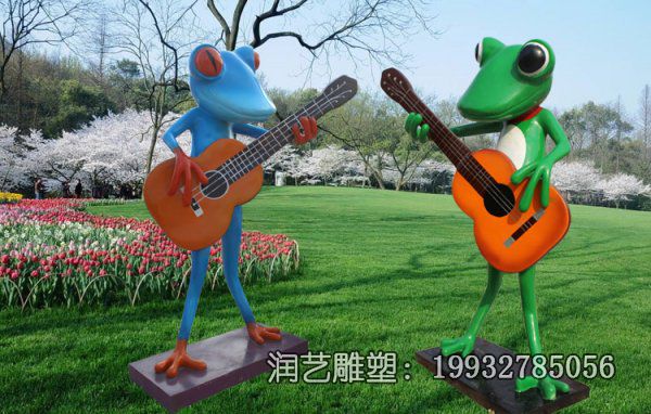 城市玻璃钢青蛙动物雕塑 城市玻璃钢青蛙动物雕塑