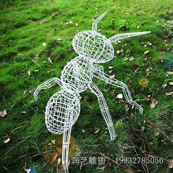 小区不锈钢蚂蚁动物雕塑 小区不锈钢蚂蚁动物雕塑