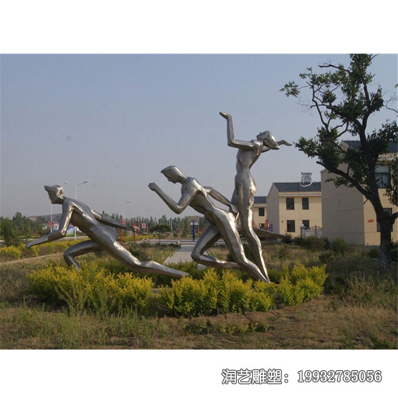 抽象不锈钢城市运动雕塑 抽象不锈钢城市运动雕塑
