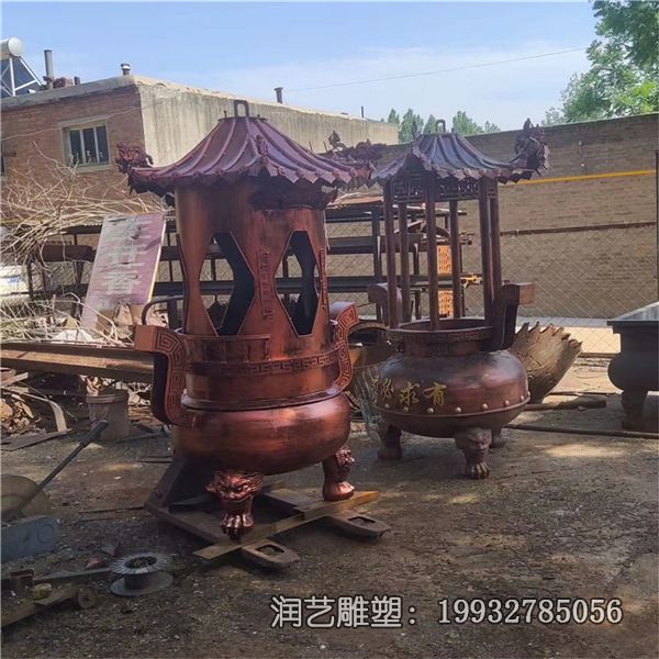 园林香炉铜雕雕塑 园林香炉铜雕雕塑