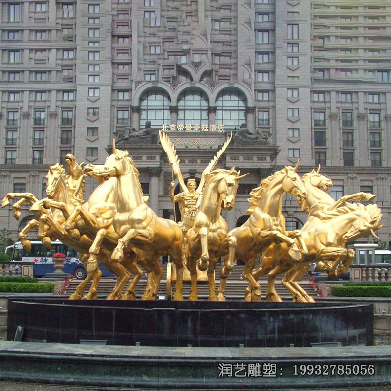 阿波罗战车铜雕雕塑 阿波罗战车铜雕雕塑