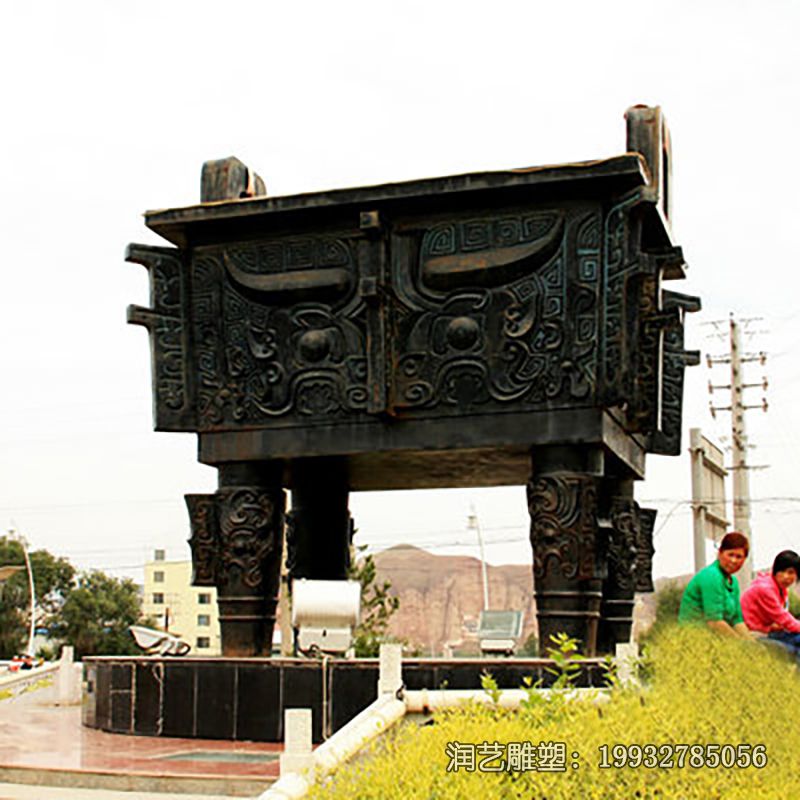 铜雕景观鼎雕塑 铜雕景观鼎雕塑
