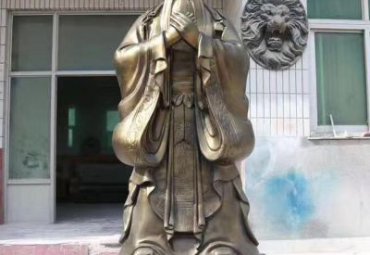 广场孔子铜雕雕塑