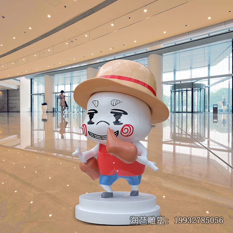 企业玻璃钢公仔雕塑 企业玻璃钢公仔雕塑