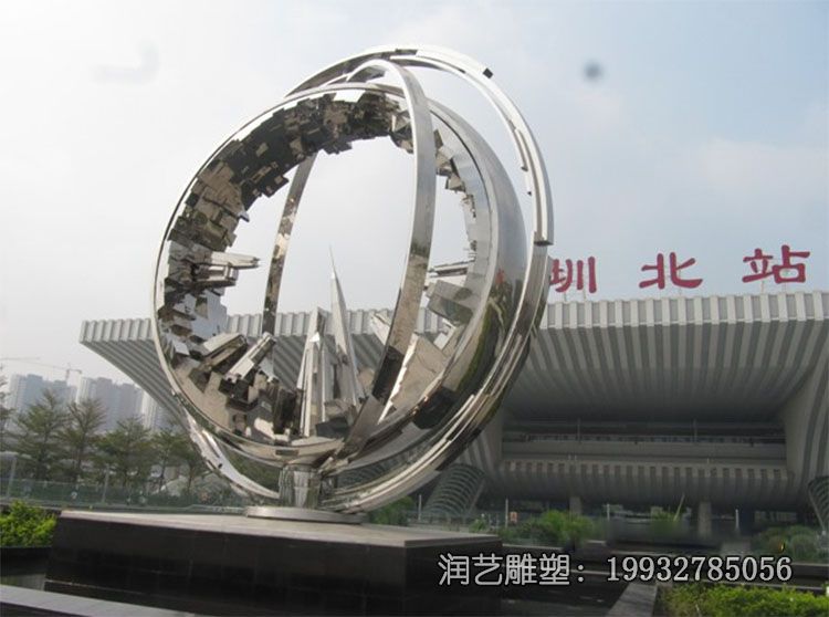 不锈钢户外齿轮雕塑 不锈钢户外齿轮雕塑