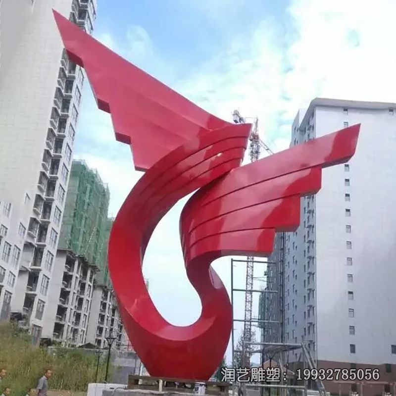 不锈钢户外飘带景观雕塑 不锈钢户外飘带景观雕塑